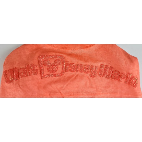 NWT Disneyland Park Coral Peach Disney Tails Spirit Jersey Dog Shirt SZ L - Picture 2 of 6